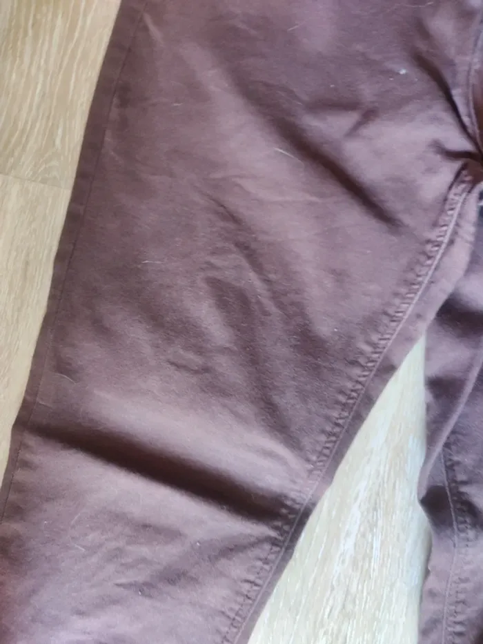 Pantalon skinny bordeaux - photo numéro 5