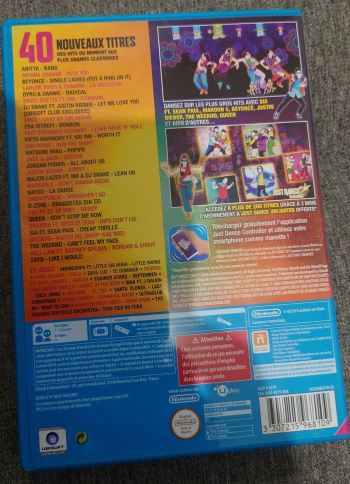 Just dance 2017 Wii u - photo numéro 3