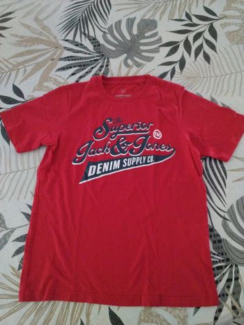 Tee shirt Rouge Jack & Jones 12 ans