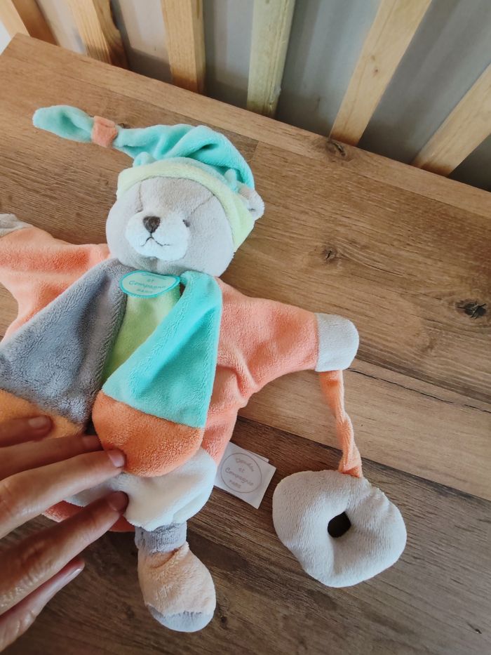 Marionette ours pétales doudou et compagnie - photo numéro 2