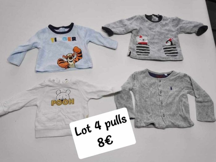 Lot 4 pulls 3 mois