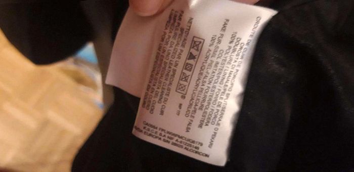 Veste en  daim  avec col fourrure amovible T38 - photo numéro 9