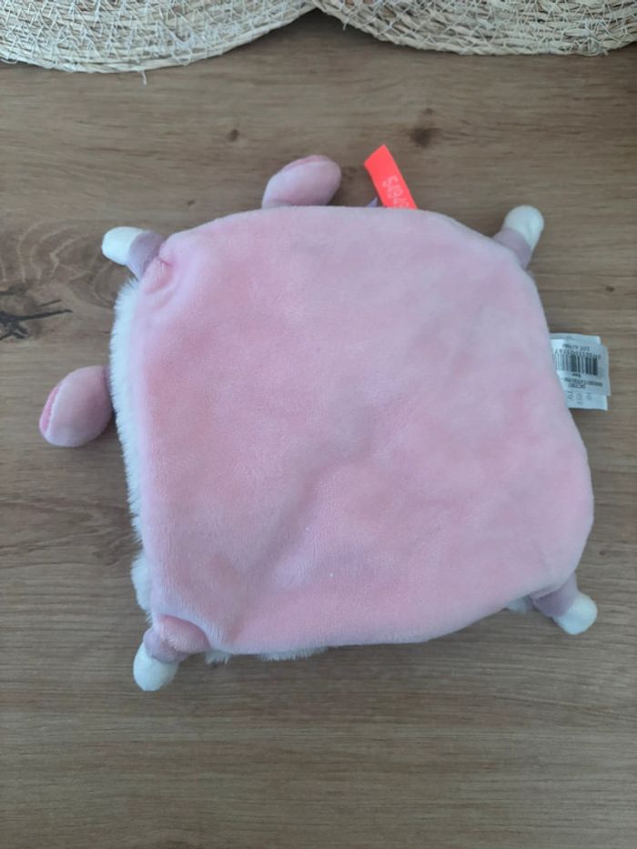 Neuf doudou hippopotame rose blanc tatoo t es ou ? Doudou et compagnie - photo numéro 3