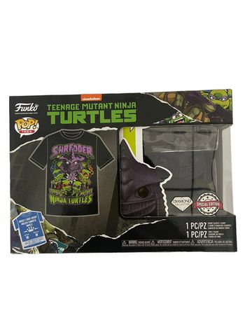 Coffret Funko Pop Teenage Mutant Ninja Turtles T-Shirt M + Pop Shredder 1136 neuf