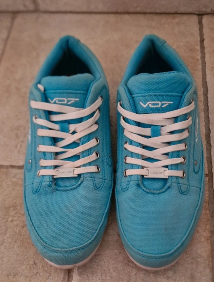 Baskets VO7 Yacht 13 – Turquoise – Pointure 40 – Bon état - photo numéro 4