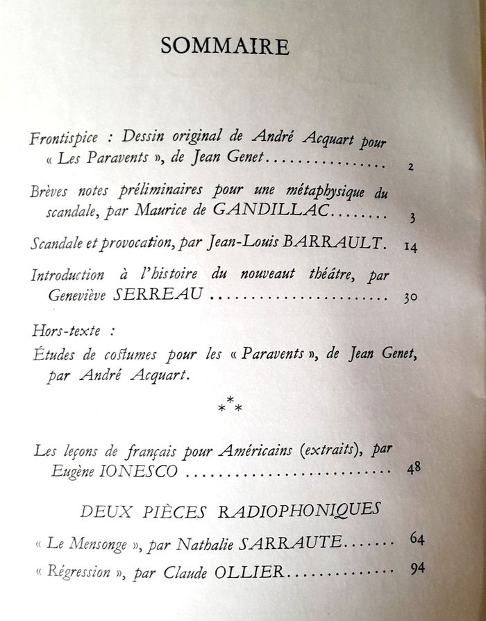 avril 1966 Cahiers Renaud Barrault - répertoire contemporain - photo numéro 9
