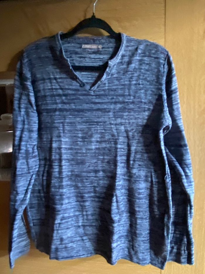 👕 Haut homme G-Man by Gémo – Taille M – Bleu chiné