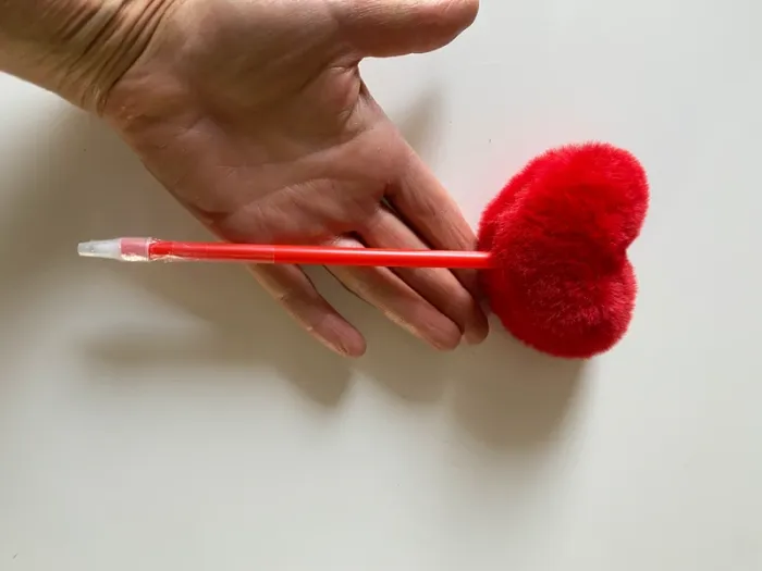 Stylo bille coeur rouge - photo numéro 3
