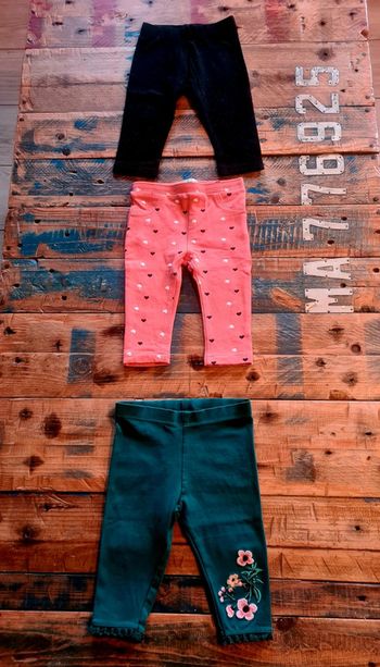 Lot de 3 leggings pour bebe fille