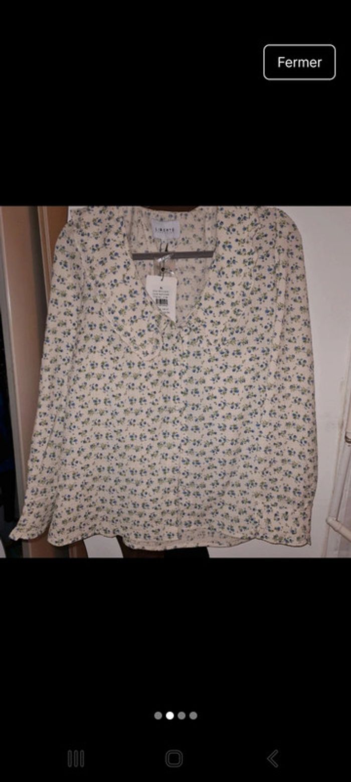 Chemisier fleuri liberté XL neuf - photo numéro 2