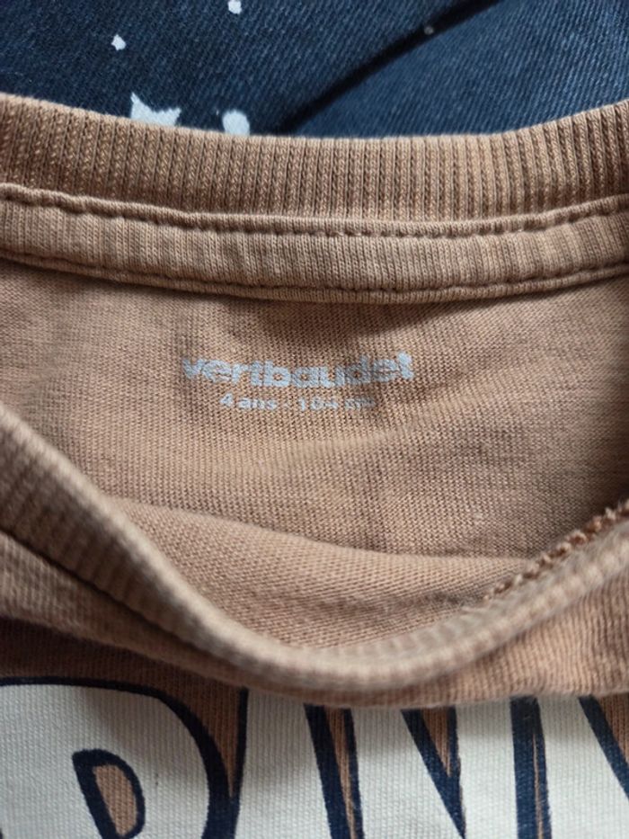 Tee shirt verbaudet T Rex 4 ans - photo numéro 3