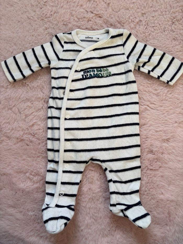Lot 3 pyjamas 1mois - photo numéro 2