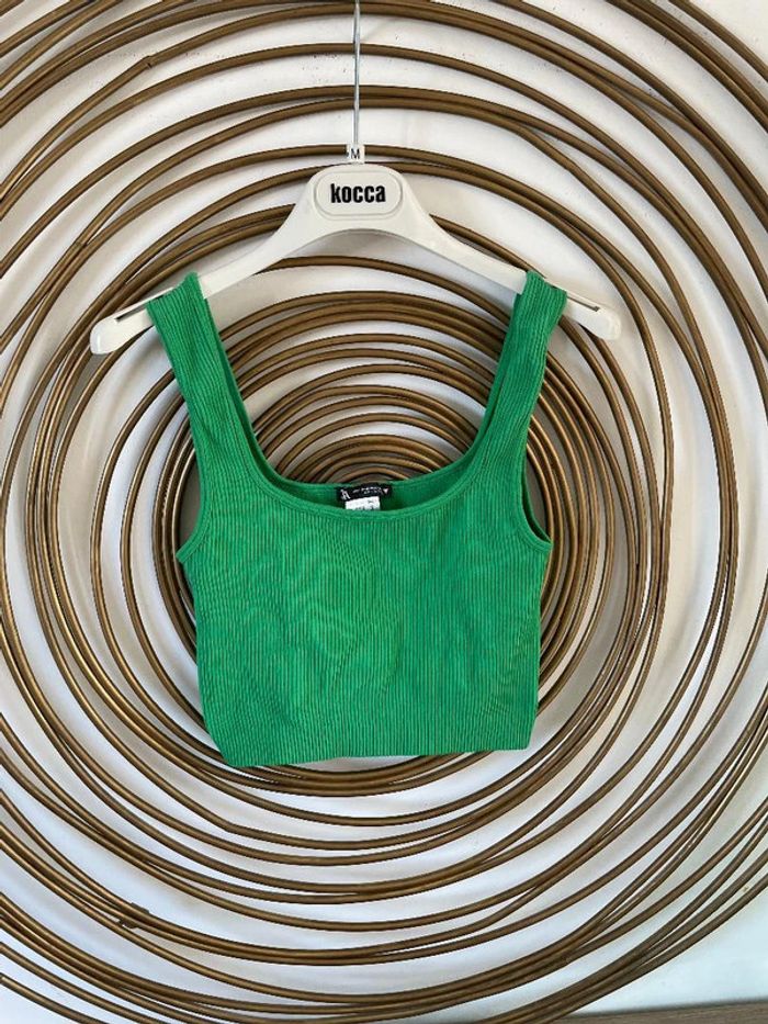 Crop top côtelé Zara TXS