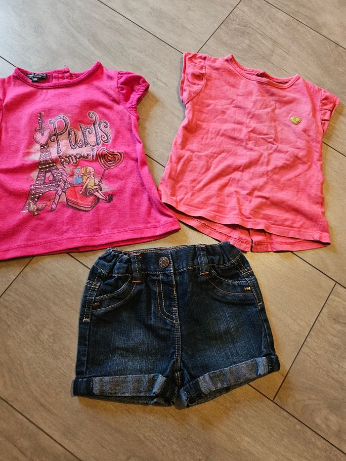 Lot 2 tshirt manche court et 1 short - photo numéro 1