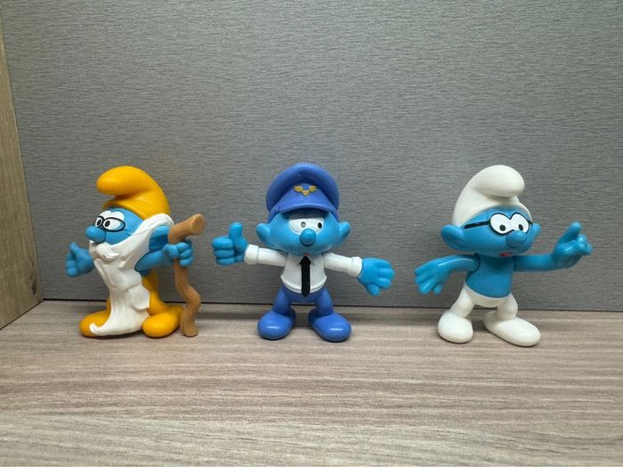 Lot 6 figurines schtroumpfs Peyo 2018 Mcdonald collection vintage - photo numéro 4