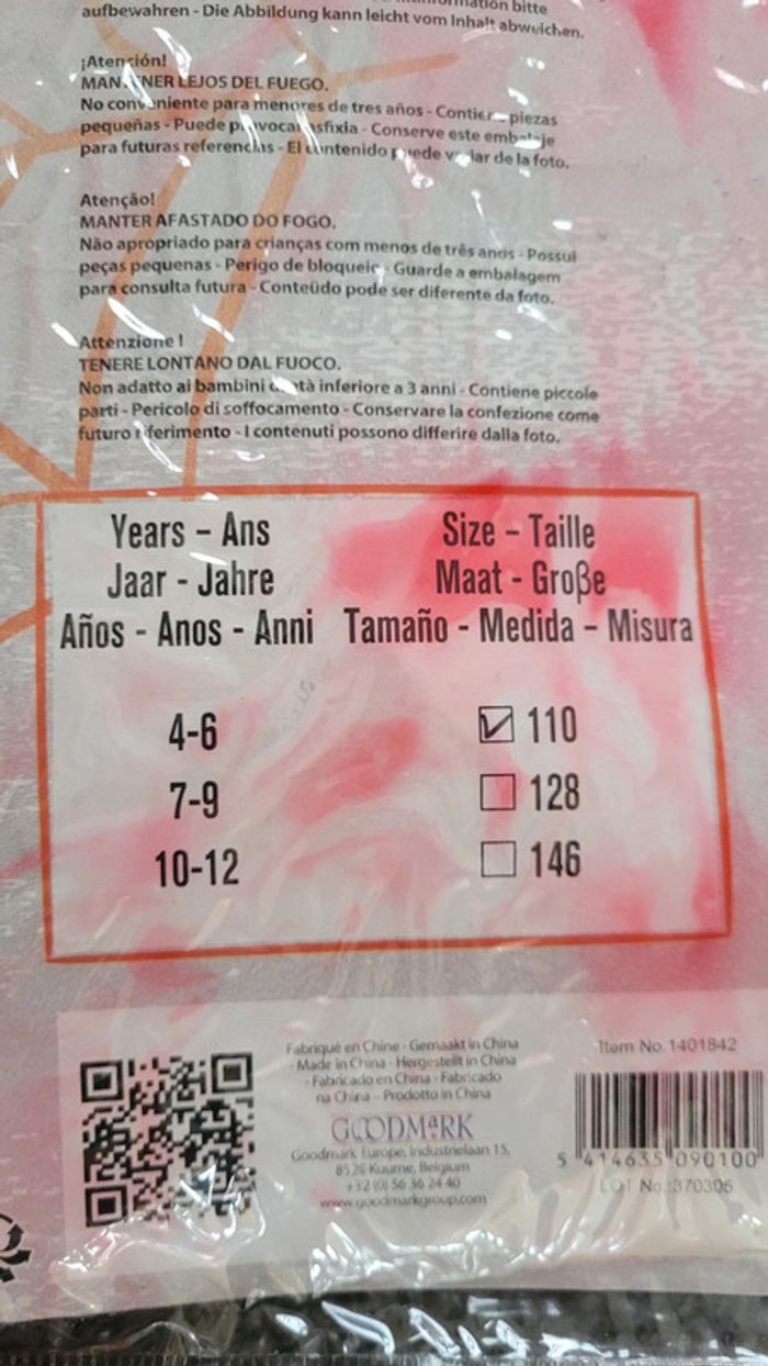 Deguisement 4/6ans - photo numéro 2