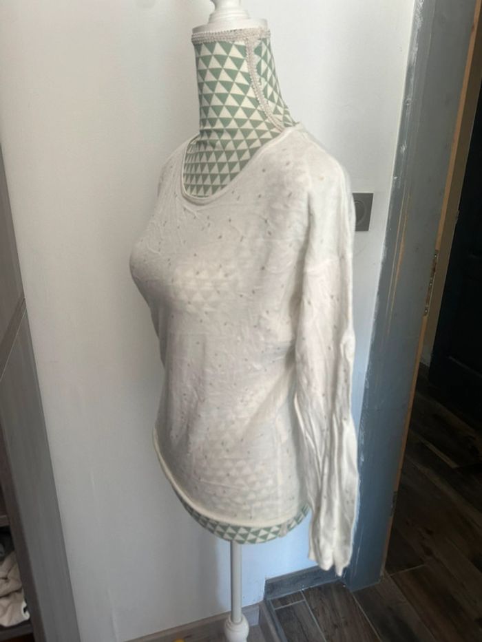 Pull fin blanc - photo numéro 5