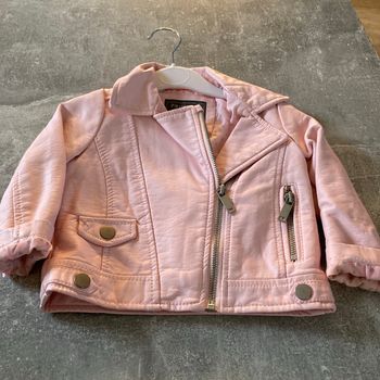 Petit veste rose pale