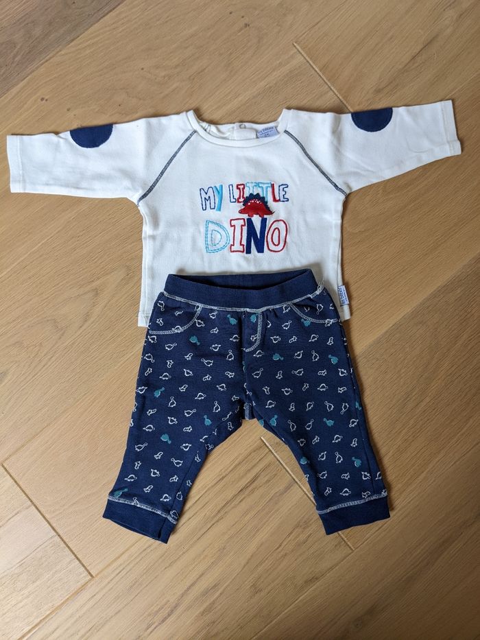 Absorba - Ensemble haut manches longues + pantalon - Taille 6 mois - photo numéro 2