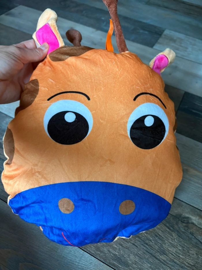 Sac à dos enfant 2en1 peluche neuf girafe - photo numéro 4