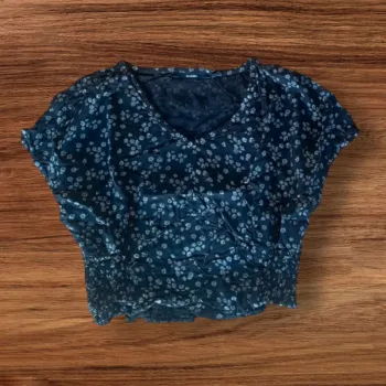 Crop top fleurie