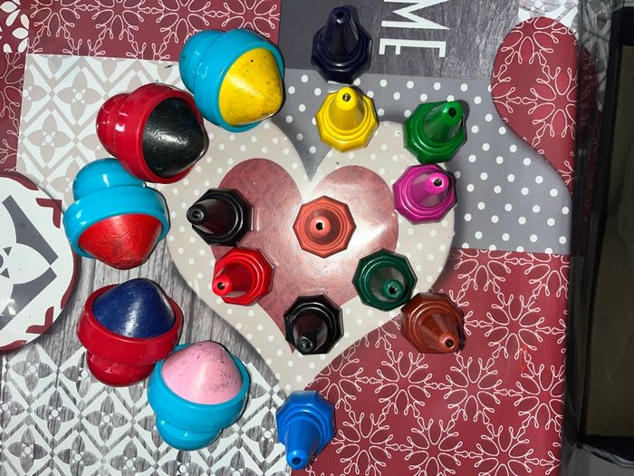 Crayons de cire à doigts