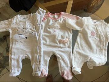 Lot de 3 pyjama velours fille
