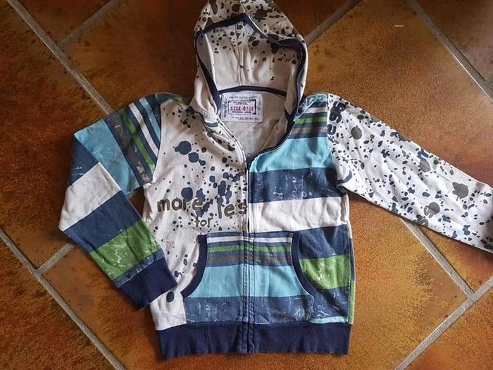 Gilet zippé desigual garçon 8ans coloré - photo numéro 6
