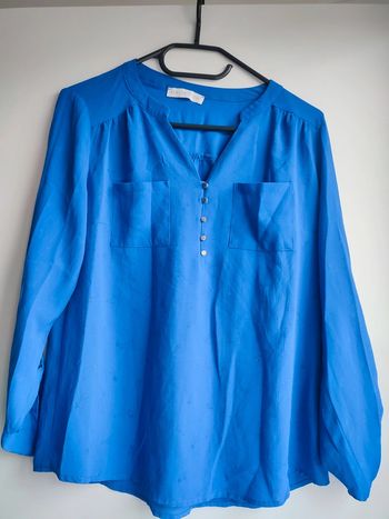 Blouse bleu électrique