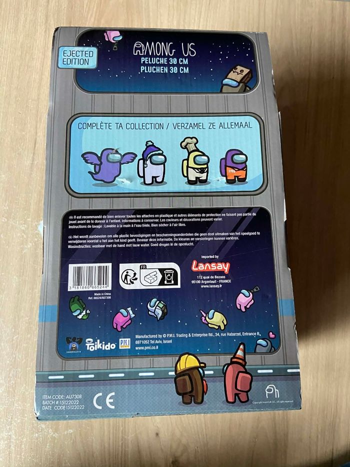 Peluche Among us ejected édition 30cm Rose
Neuf - photo numéro 3