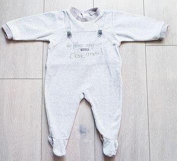 Pyjama gris. Garçon 6 mois. Marque Absorba