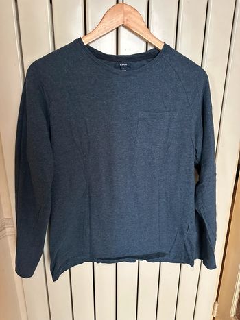 T shirt manches longues bleu marine Kiabi L