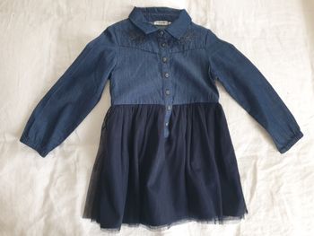 Robe jeans et tulle - 3A - IKKS