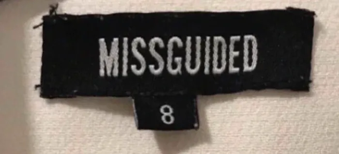 Veste femme relayeur sans boutons banche missiguided tailles 8 - photo numéro 3
