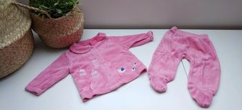 Pyjama 2 pièces rose T3M