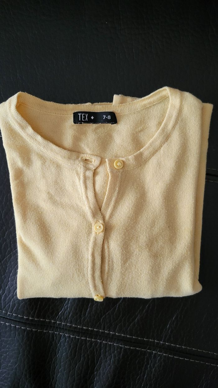 Gilet jaune à manches longues 7-8 ans - photo numéro 5