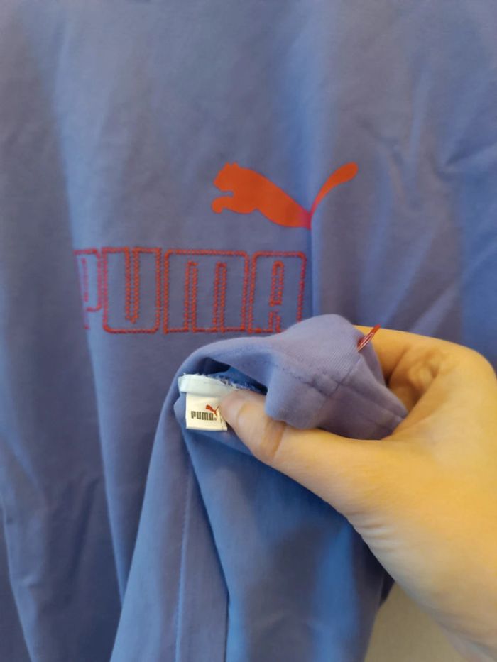 T-shirt PUMA violet - neuf - taille S/M - photo numéro 5