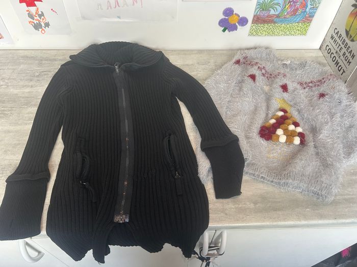 Lot 24 vêtements fille 12 ans complet pantalon robes chemise veste haut gilet pull - photo numéro 8