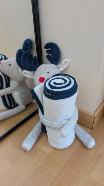 Peluche + petite couverture okaidi