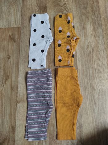 Lot 4 leggings fille