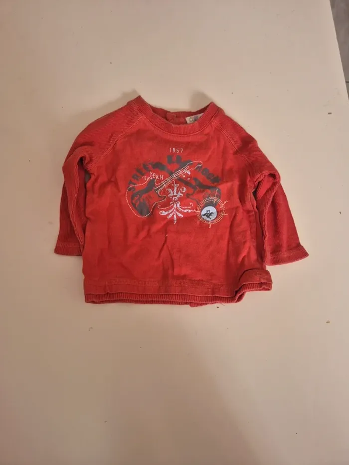 T-shirt à manches longues 6 mois