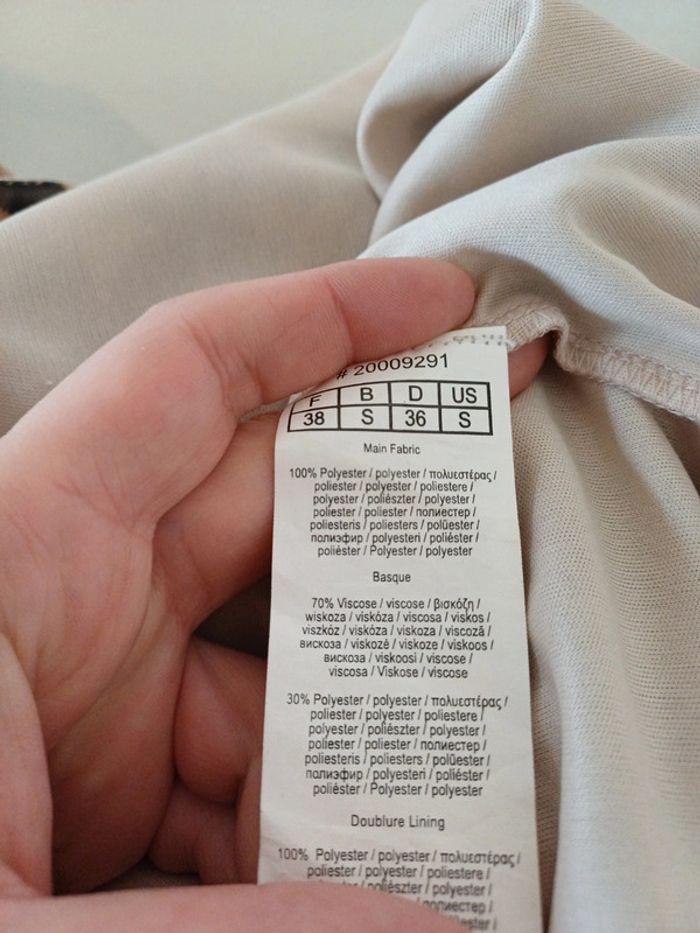 Robe chic à motifs TopStudio taille S 36 - photo numéro 11