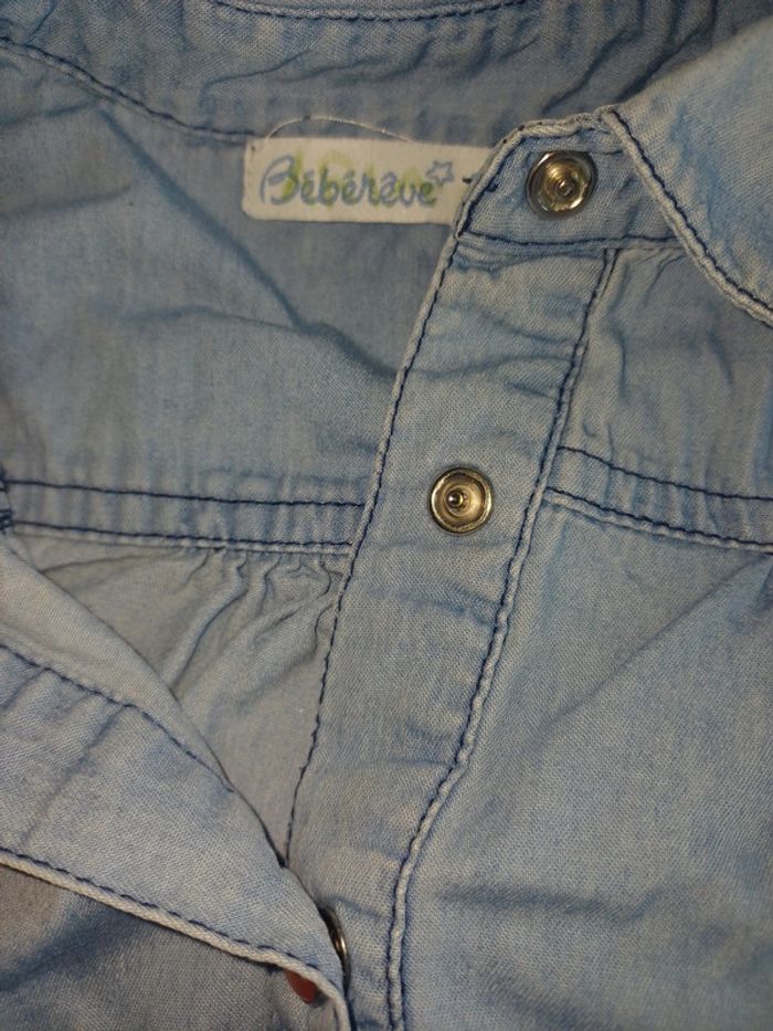 Superbe chemise en jean 3 ans fille - photo numéro 5