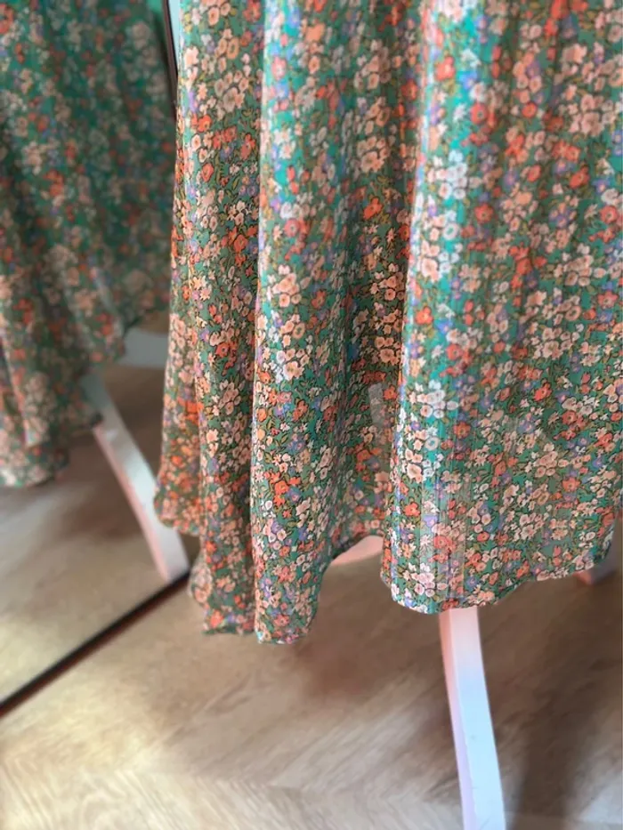 Robe longue à fleurs lurex Jubylee – Taille S/M - photo numéro 7