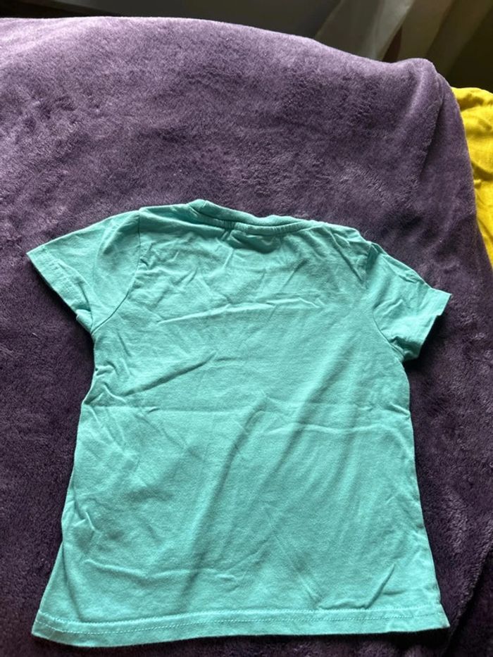 T-shirt garcon en coton bleu turquoise Mickey Disney taille 3 ans - photo numéro 3