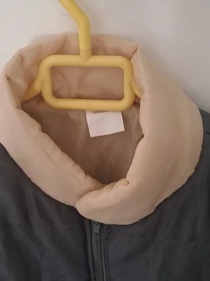 Veste sans manches Gris Beige Torrente Paris Taille L - photo numéro 9