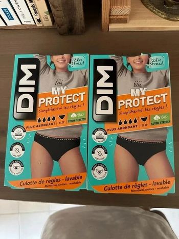 2 culotte de règles lavable taille 12 ans