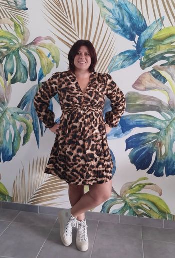 Robe léopard m/l