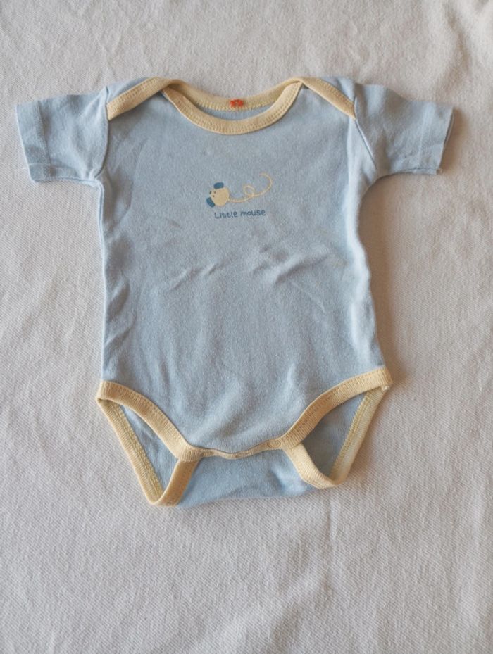 Lot de 3 bodys à manches courtes de taille 3 mois - photo numéro 4