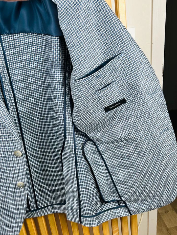 Blazer Boss Tailored – Lin, Laine et Soie, Regular, Taille 50 FR - photo numéro 5